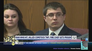 Driver who hit, killed Comstock Twp. fire chief gets prison