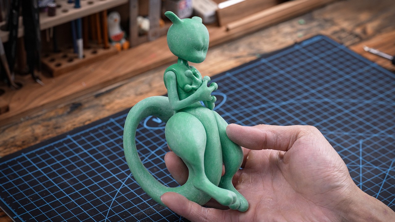 3D펜으로 1/10 뮤츠 만들기