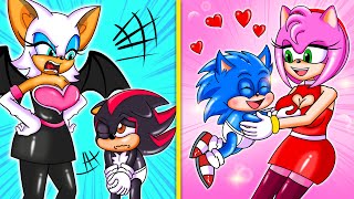 Good Amy Mom Vs Bad Rouger Mom - BB Shadow Vs Amy Stepmother - Sonic The Hedgehog 2 Animation