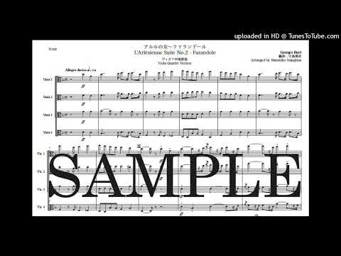 ビゼー「アルルの女〜ファランドール」newヴィオラ四重奏版 - ジョルジュ・ビゼー