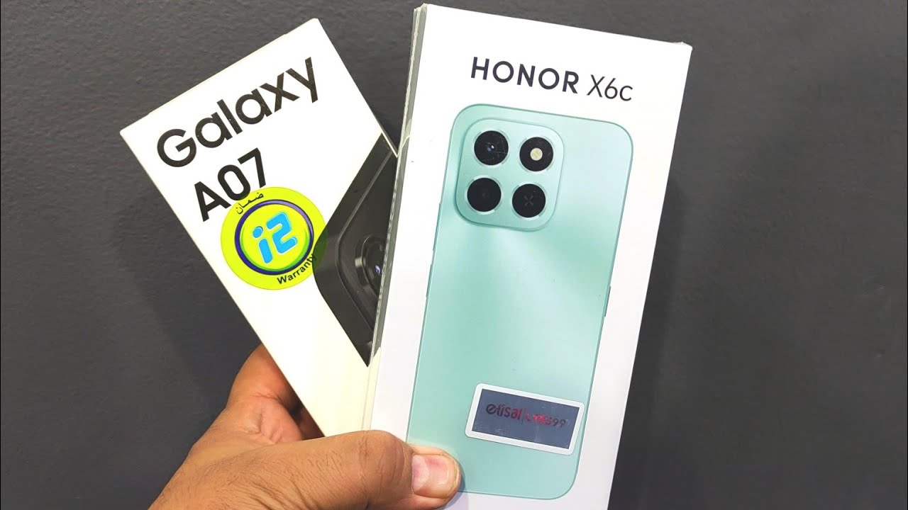 Honor X6c vs Samsung A07 | افضل موبايل بدون  منافس وبسعر بسيط 