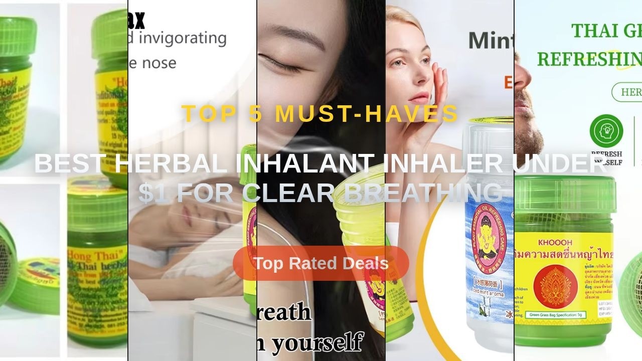 Best Herbal Inhalant Inhaler Under $1 for Clear Breathing - YouTube