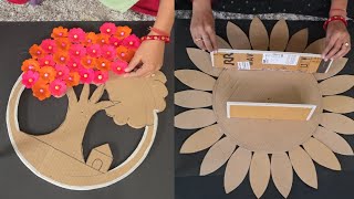 Amazing Home Decoration Craft Ideas | Diy Waste Cardboard Using Wall Decor | Easy Decor