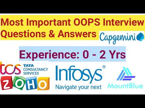 Oops Interview Questions | Object Oriented Interview Questions For Tcs Infosys tech mahindra capgemi