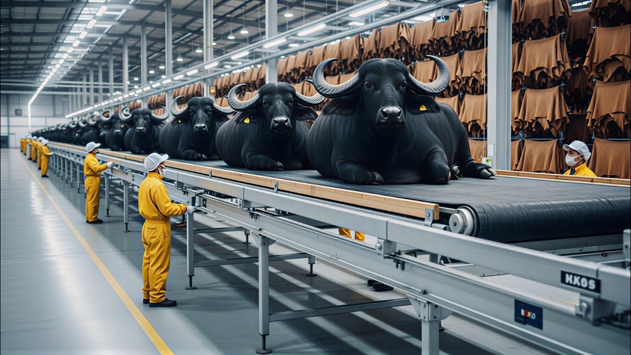 See How Heavy Buffalo Leather Boots Are made (Full manufacturing Process)