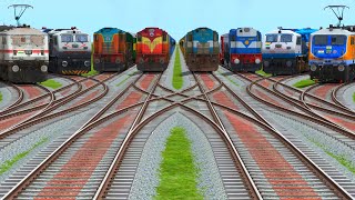 8 Indian Train Simulator Crossing At Bumpy CurvesRailroad Tracks-indian railways icf coaches screenshot 5