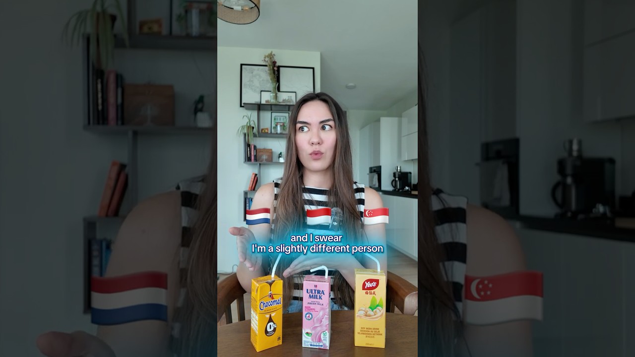 My personality changes depending on what I drink | Code Switching 🇸🇬🇮🇩🇳🇱 #skit #comedy