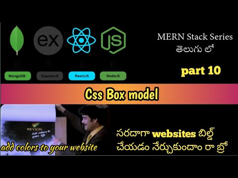 What is Css Box model easily explained with examples in telugu || MERN ...