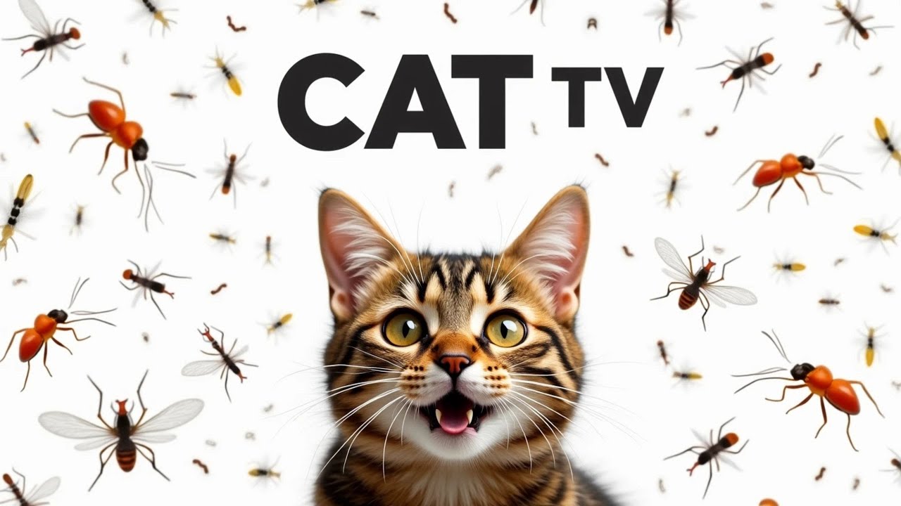 CAT GAMES - Video For Cats to Watch | Keep Your Cat Entertained All Day Episode 21 | 3 HOURS 🐝🦎🐭
