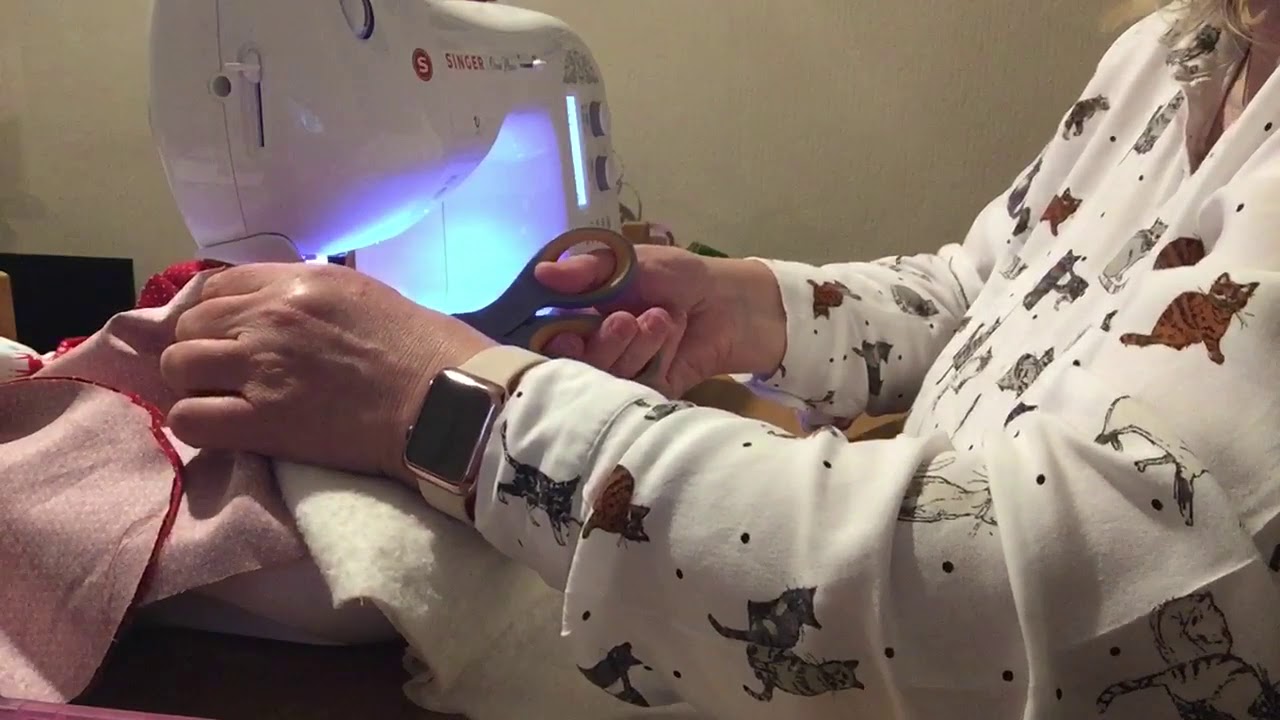 How to sew a Christmas stocking fully lined. YouTube