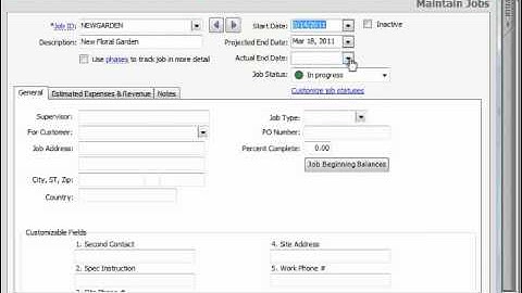 Peachtree Tutorial Setting Up a Job Sage Training Lesson 11.1