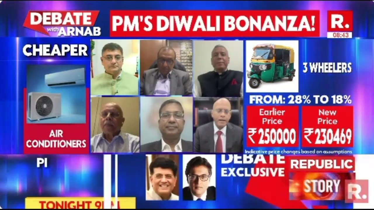 Mr B Thiagarajan - MD, Blue Star - Republic TV - GST Revision