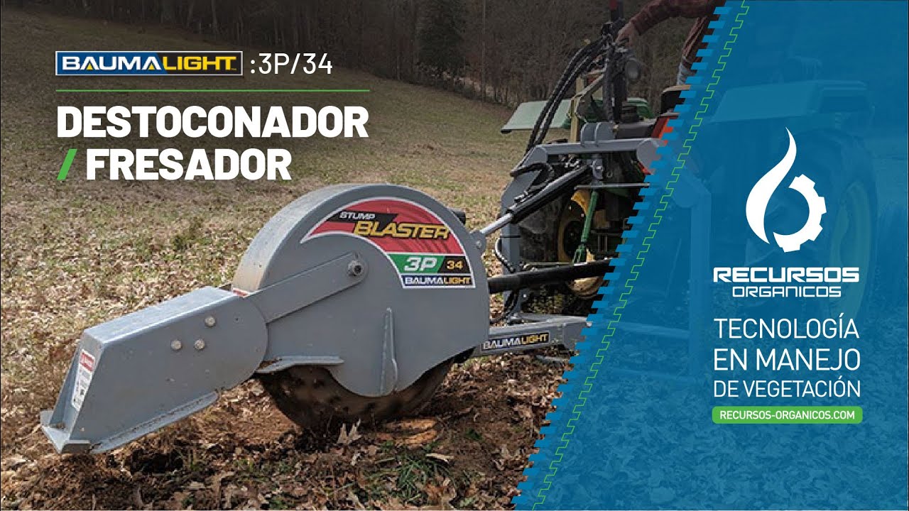 Destoconador Baumalight P3-34 para tractores de 50 a 80 hp.