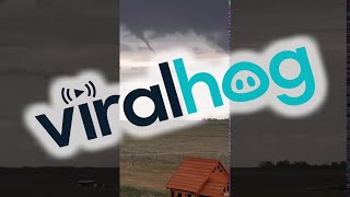 Tornado Turns Up Dirt in Wyoming || ViralHog