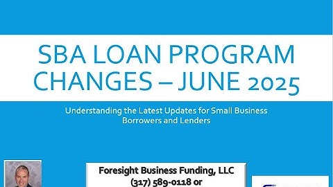 SBA Loan Updates for June 2025 | Big updates to the SBA (7) starting June 2025