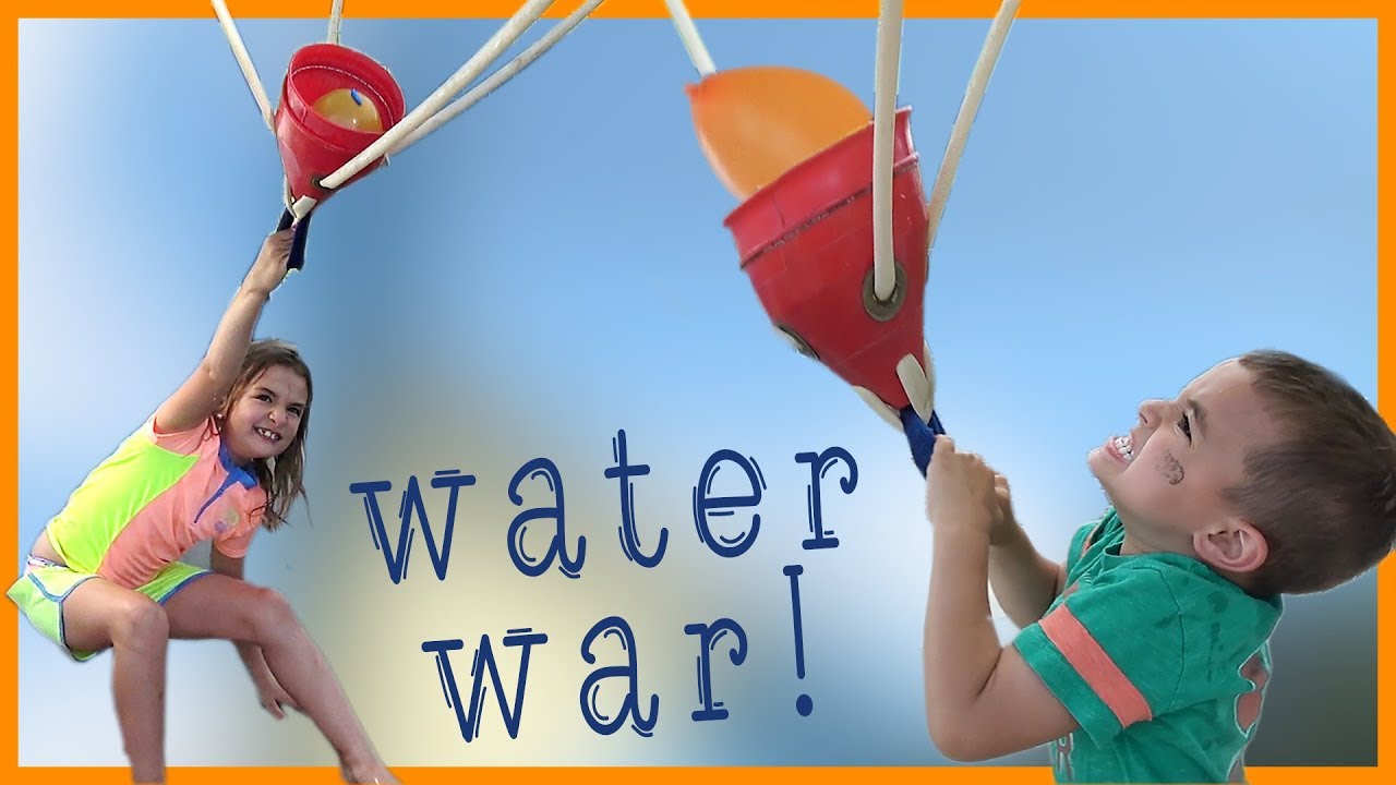 💦Water Balloon War!!🎈 Sam & Nia YouTube