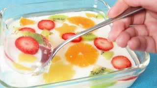 【お好みのフルーツを入れて】ゼリーチーズケーキ