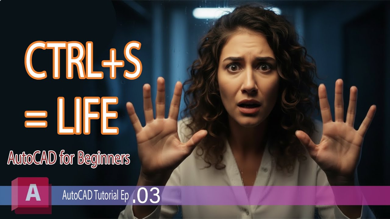 AutoCAD for Beginners| Episode 3| Save Your CAD Life| CTRL+S & Autosave ...