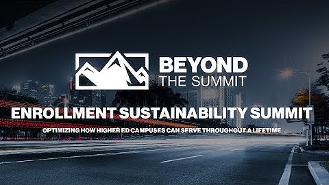 18 - Promoting Purpose in Education & Career Development | Enrollment Sustainability Summit