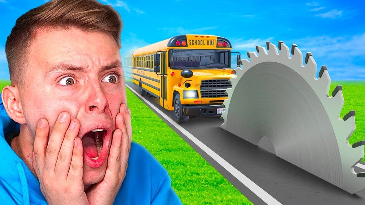 ŠKOLNÍ AUTOBUS vs OZUBENÉ KOLO!