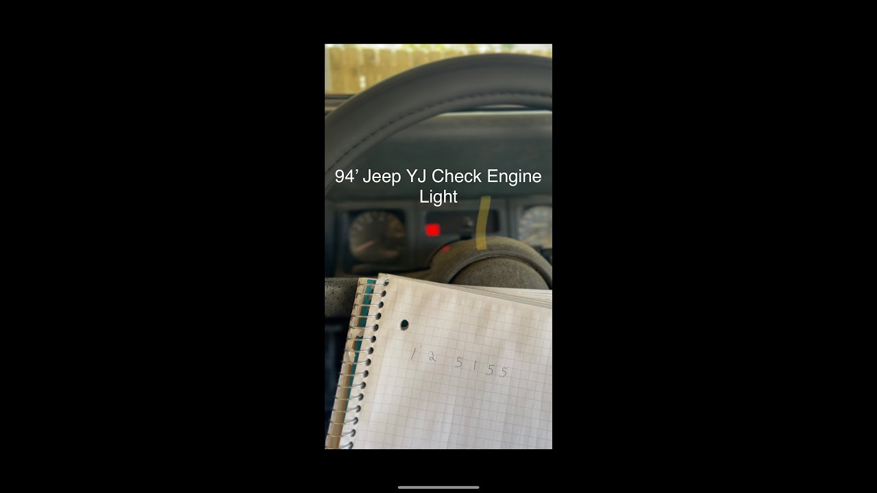 1994 Jeep YJ - Check Engine Light How To