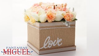 Como hacer un arreglo de rosas en caja en forma de corazon 