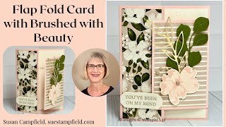 Flap Fold Card with Brushed with Beauty