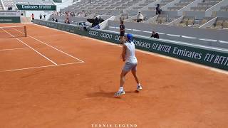 Roland-Garros 2019 Nadal The Butcher Vs. Carreno Busta Practice Points Court Level View