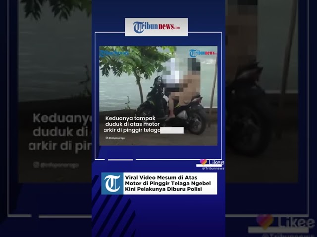 viral video mesum di atas motor di pinggir telaga ngebel kini pelaku'a di buru polisi class=