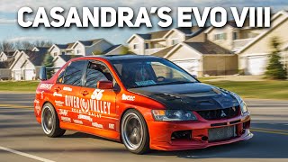 LADY DRIVEN RACE CAR! || Casandra's Evo VIII