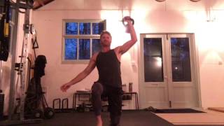 Half-Kneeling Offset Kettlebell Press