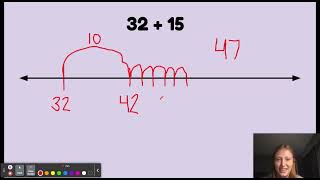 Double Digit Addition on an Open Number Line - Google Slides