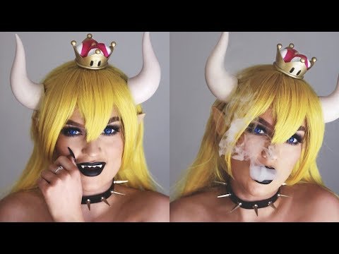 BOWSETTE HALLOWEEN MAKEUP TUTORIAL