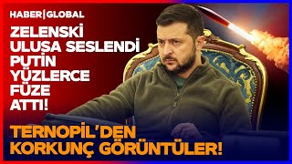 KORKUNÇ ANLAR! Zelenski Çaresizce Ulusa Seslenirken Putin Füze Yağmuruna Tuttu!