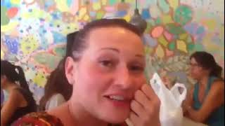 Girl Gets Huge Stuffed Belly After Overeating On Vacation