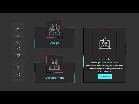 Animated Service Section Card UI Design using Html & CSS
