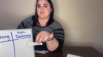 Defining and Non-defining Attributes of Shapes