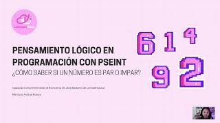 01 ¿Par o Impar Pensamiento Lógico con PSeInt | Bootcamp Java Backend | LatinasInCloud