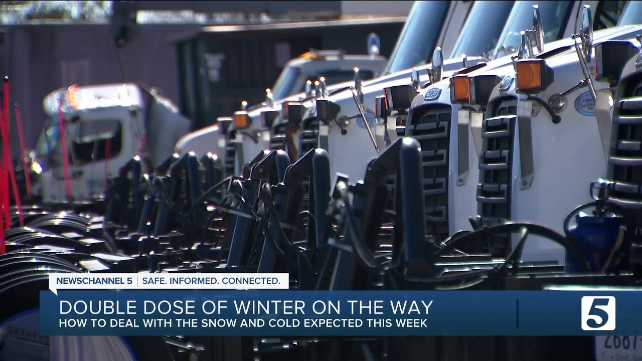 Winter weather road preparations - YouTube