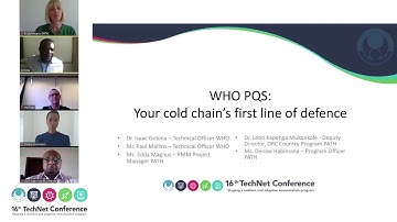 WHO PQS – Your Cold Chain’s First Line of Defense (16th TechNet Conference)