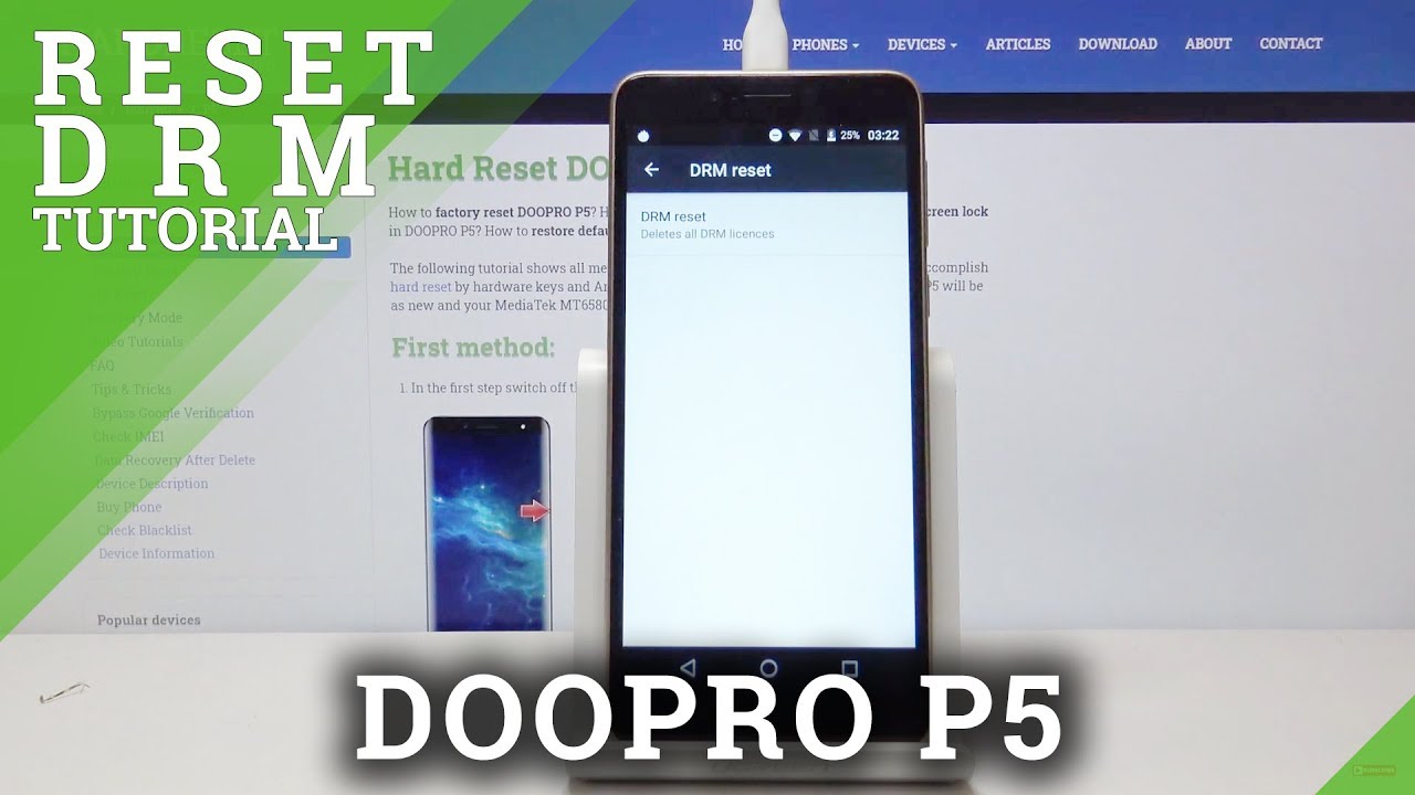 DOOPRO P5 Reset DRM / Delete Digital Rights Management