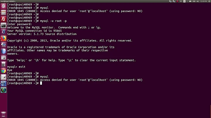 Login to MySQL Root user without entering Password using CLI in Linux