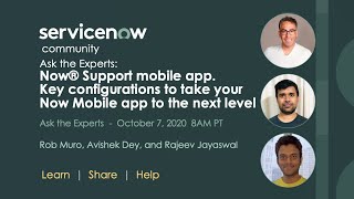 10/7 Now® Support mobile app | Key configurations to take your Now Mobile app to the next level