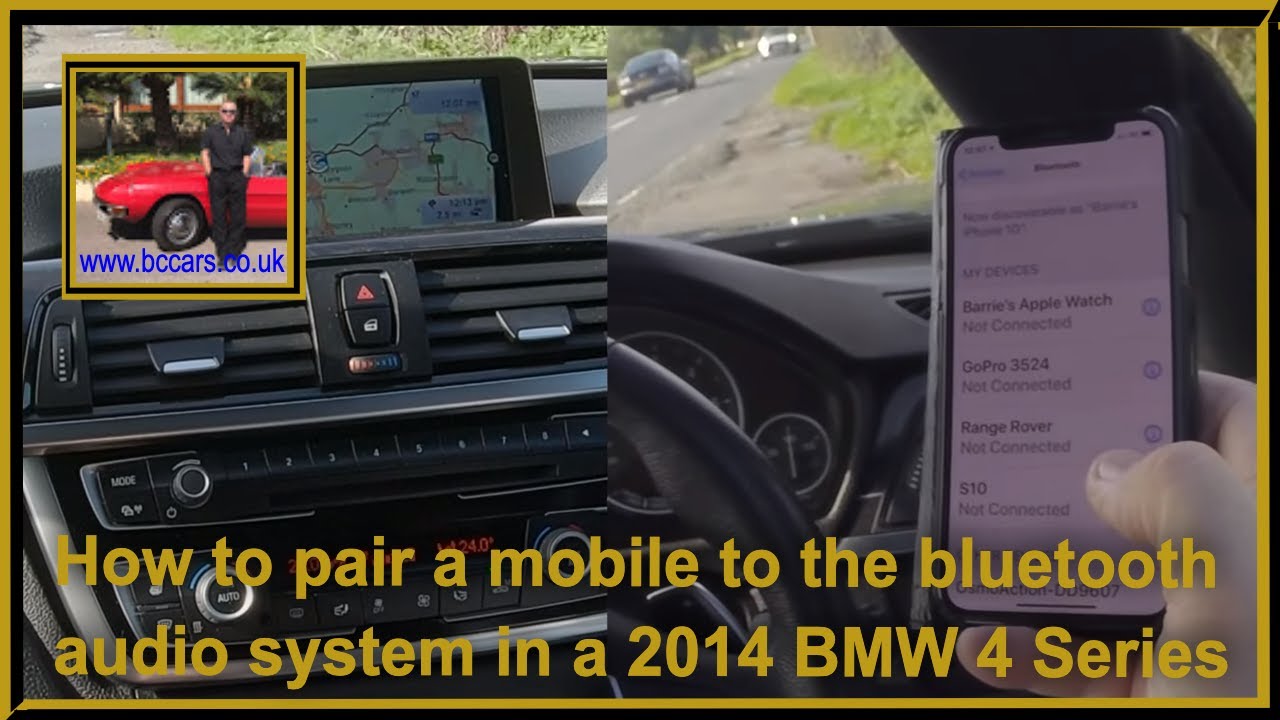 How to pair a mobile to the bluetooth audio system in a 2014 BMW 4 ...