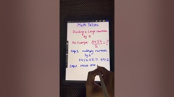 Division Trick: Divide a Large Number Quickly by 5, Be a Math Genius #mathtricks #shorts