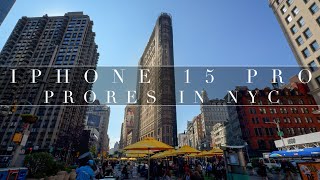Testing the iPhone 15 Pro (ProRes) in Midtown Manhattan (NYC) by Christopher Putvinski 492 views 6 months ago 1 minute, 27 seconds