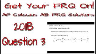 AP Calculus AB - 2011B: #3