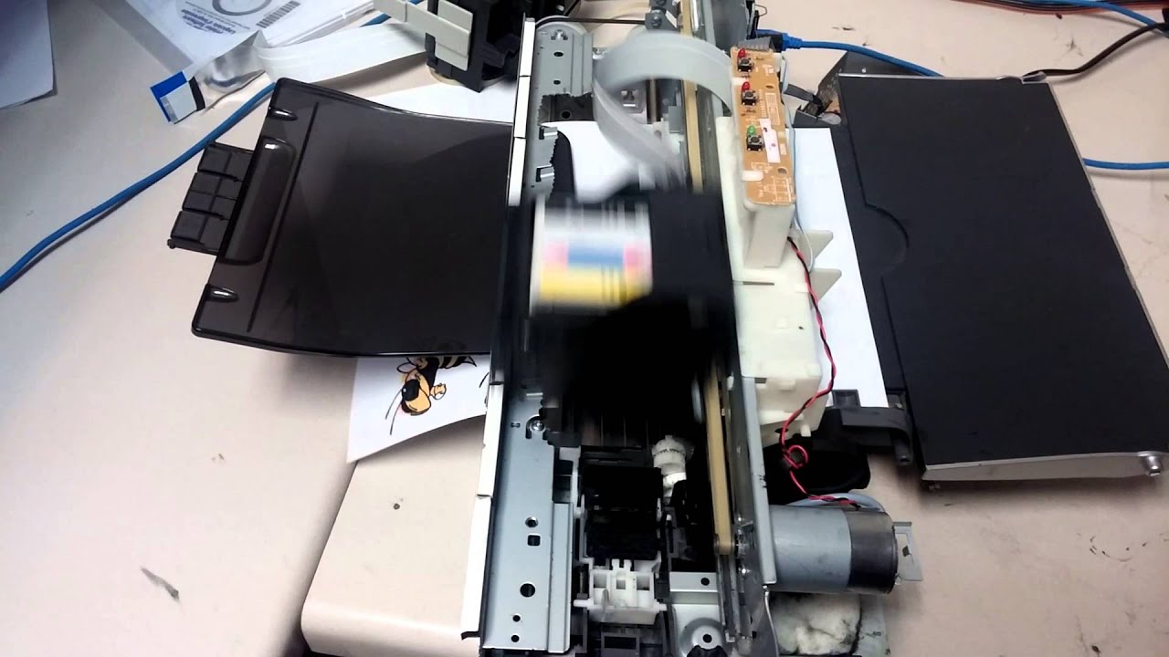 EPSON C88+ test on office paper - YouTube