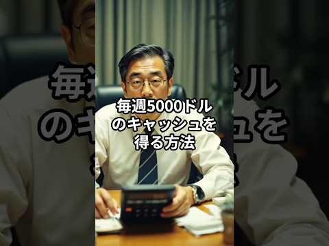 毎週5000ドルのキャッシュを増やす方法。米国株オプション取引 #投資#米国株#shorts