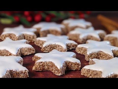 En dcembre on ne compte pas les calories !  Etoiles  la cannelle Zimtsterne SANS FARINE